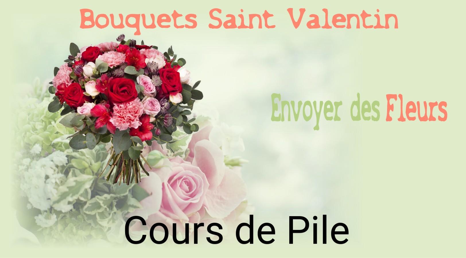 Roses de Saint-Valentin livrées à Cours-de-Pile